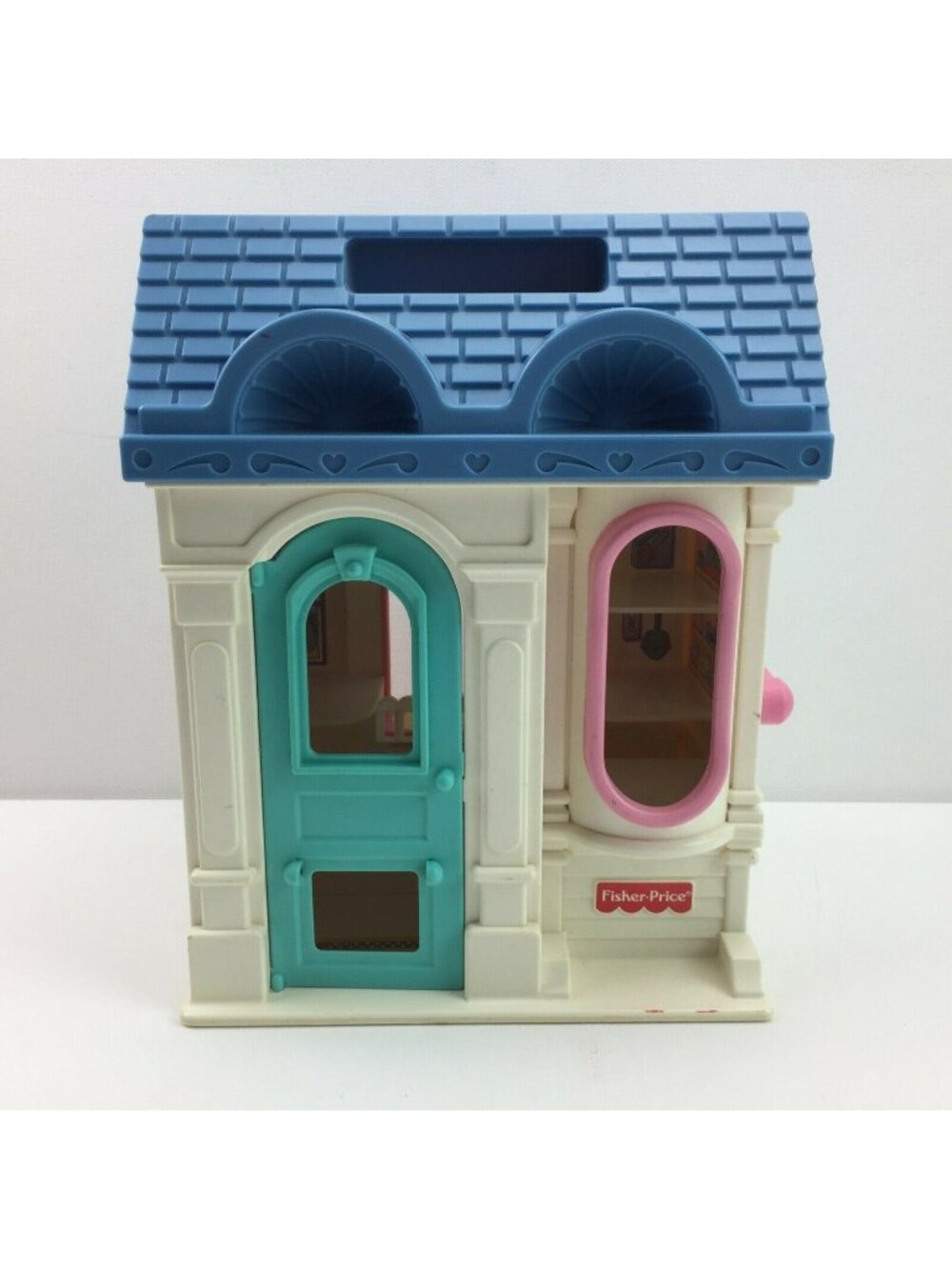 Fisher Price Pet Shop Store Clam Shell Open Doll House Toy Pretend Play